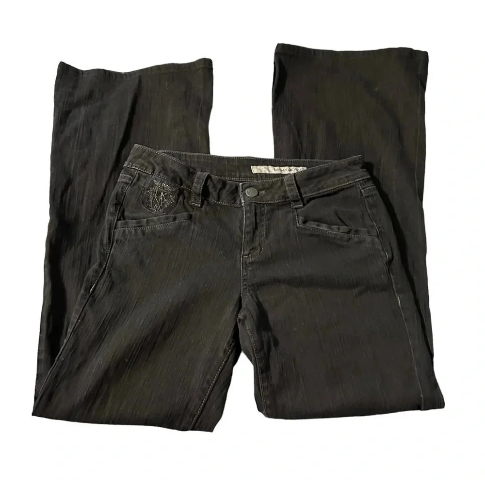 DKNY women's black flare jeans size 8